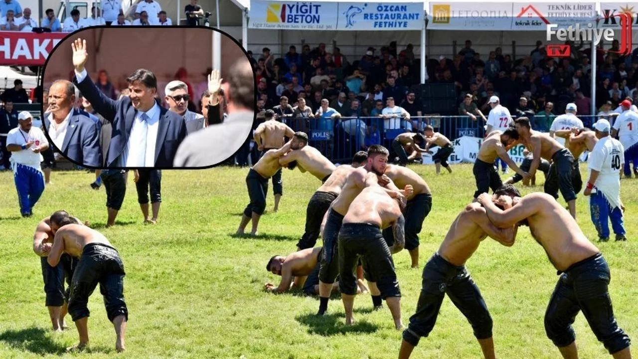 Fethiye’de Yağlı Güreş Heyecanı