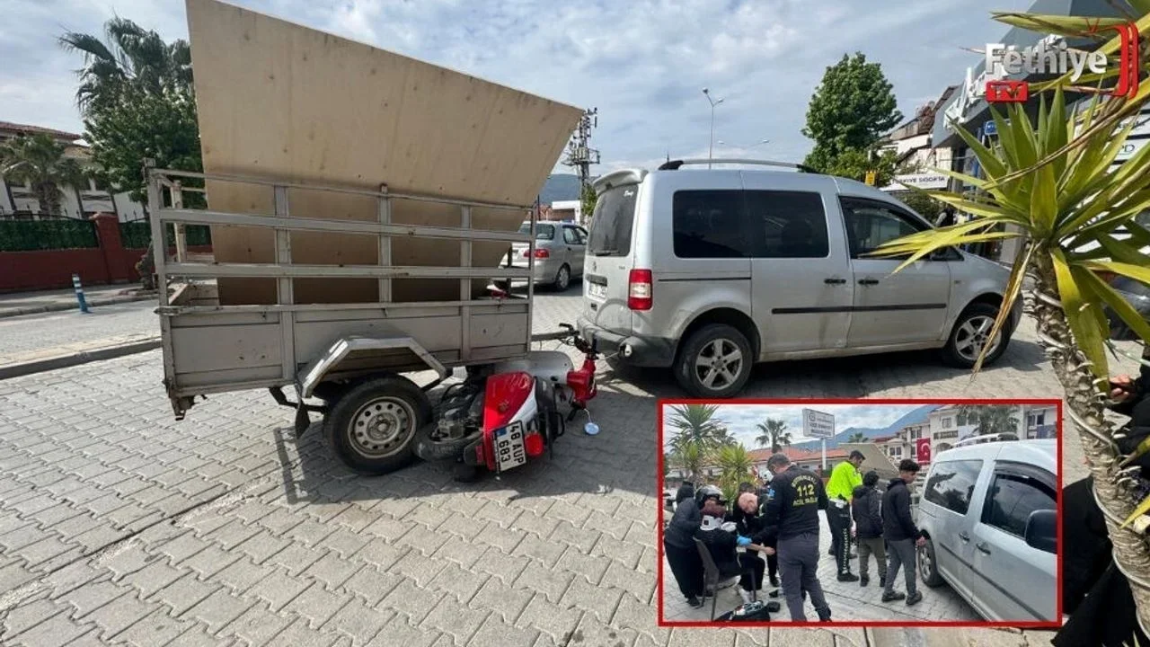 Fethiye’de Trafik Kazası: Motosiklet Sürücüsü Yaralandı