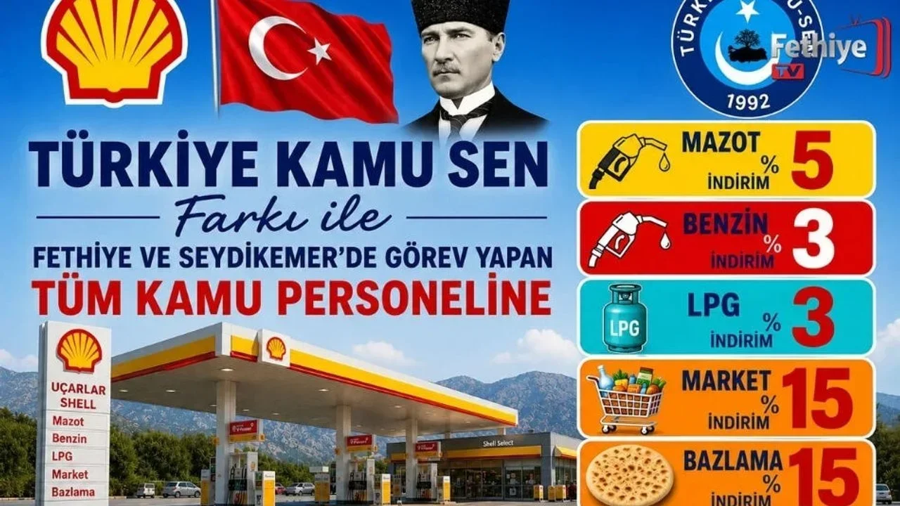Seydikemer Ve Fethiye’de Görev Yapan Kamu Personeline Yakıt Ve Market İndirimi