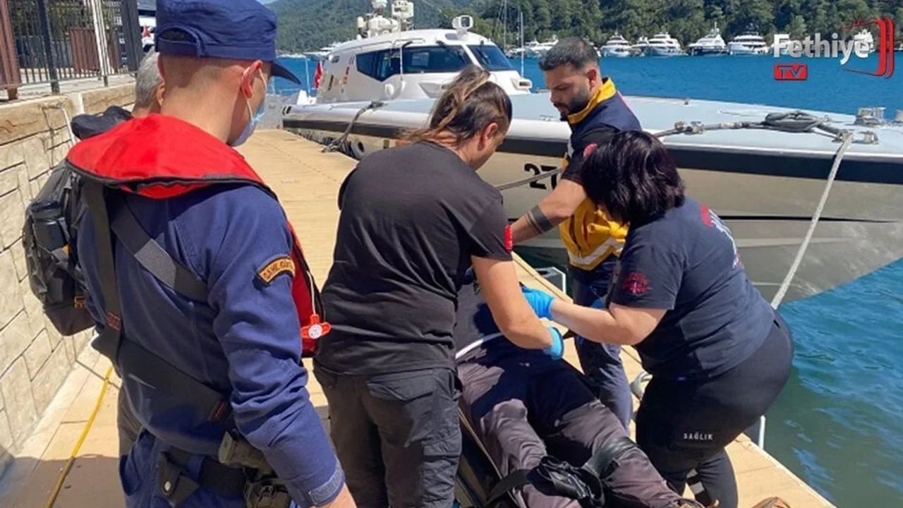 Fethiye’de Koyda Rahatsızlanan Vatandaşa Tıbbi Tahliye