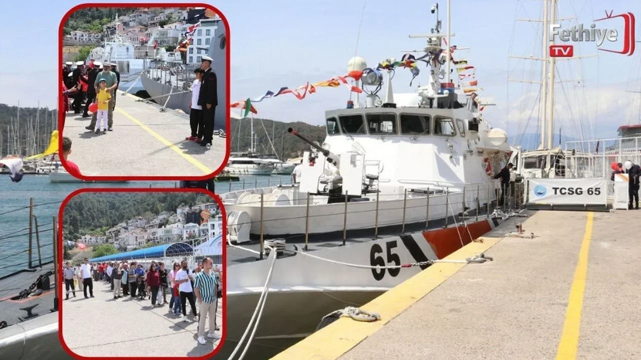 Fethiye’de Askeri Gemiler Ziyarete Açıldı