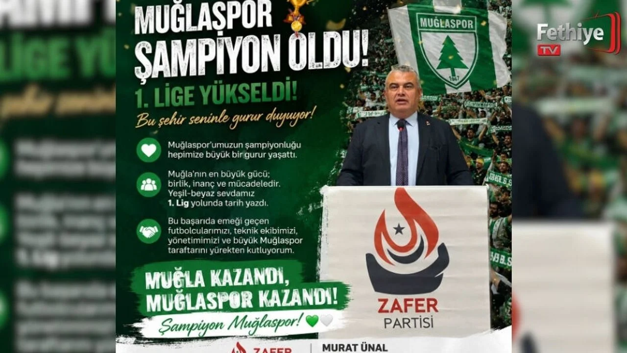 Muğlaspor’un Şampiyonluğu Sevinçle Karşılandı