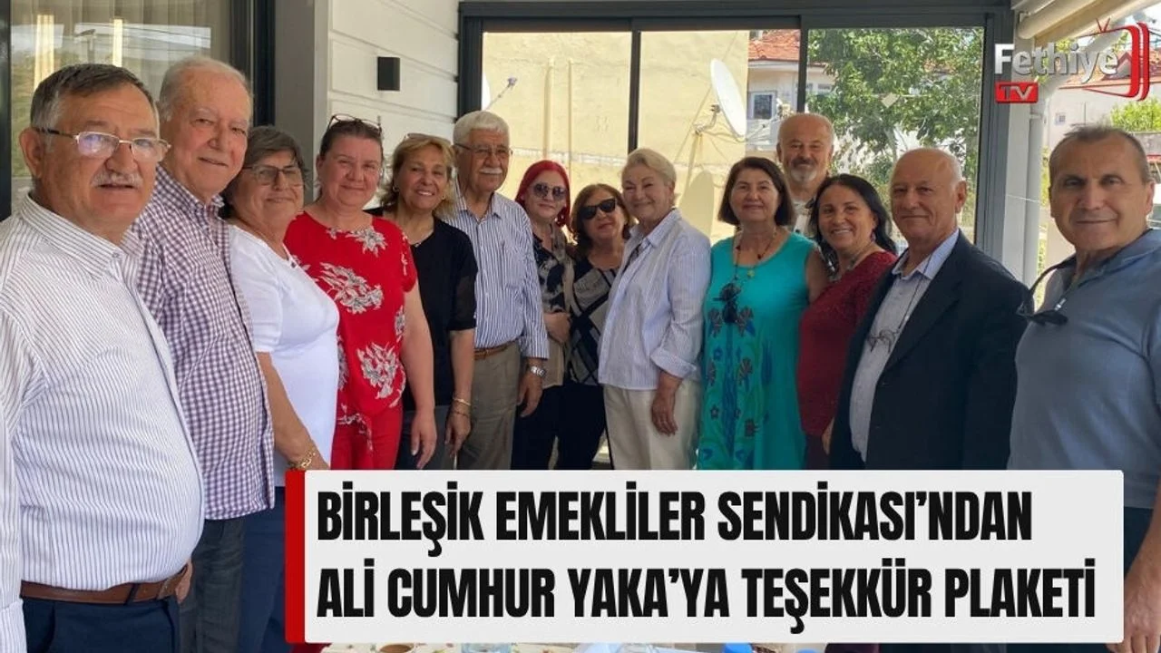 Birleşik Emekliler Sendikası’ndan Ali Cumhur Yaka’ya Teşekkür Plaketi