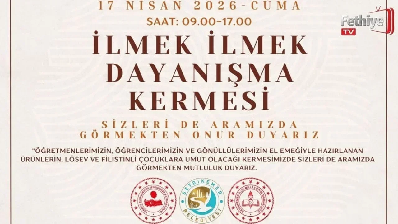 İlmek İlmek Dayanışma Kermesi Seydikemer’de Kapılarını Açıyor