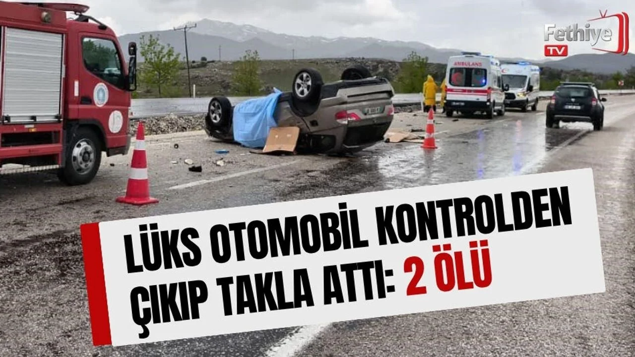Lüks Otomobil Kontrolden Çıkıp Takla Attı: 2 Ölü