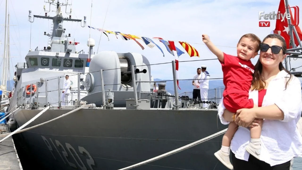 TCG Köyceğiz Fethiye Limanı’nda Ziyarete Açıldı
