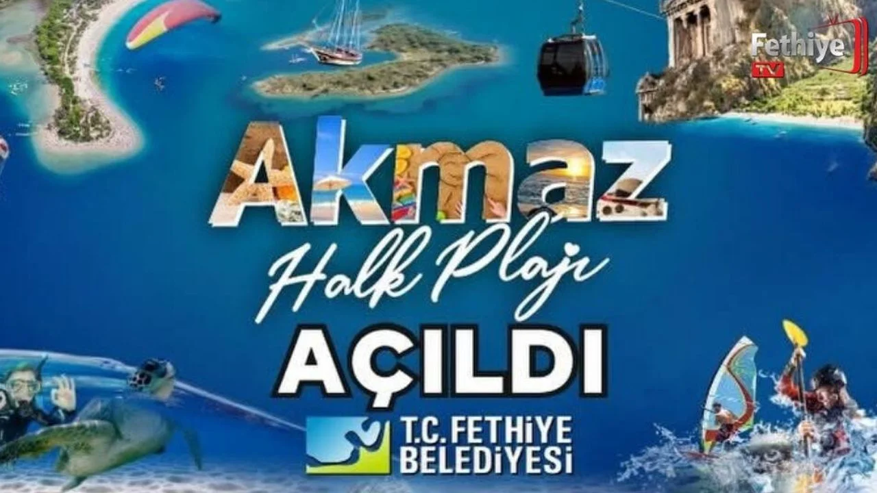 Akmaz Halk Plajı Hizmete Açıldı