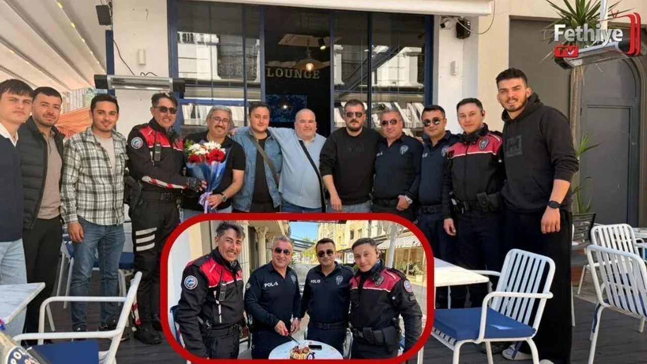 Fethiye’de Polis Haftası’na Sürpriz: İhbar Sandılar, Pasta ile Karşılaştılar