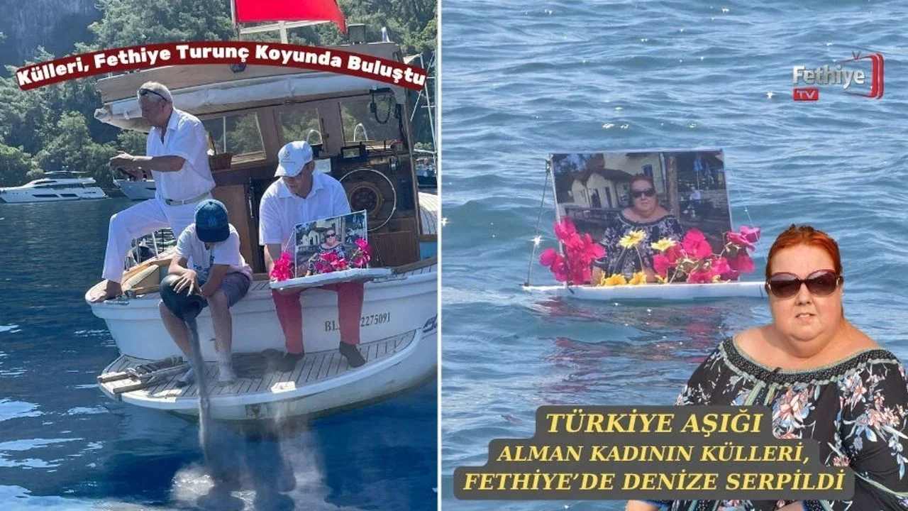 Türkiye Aşığı Alman Kadının Külleri, Fethiye’de Denize Serpildi