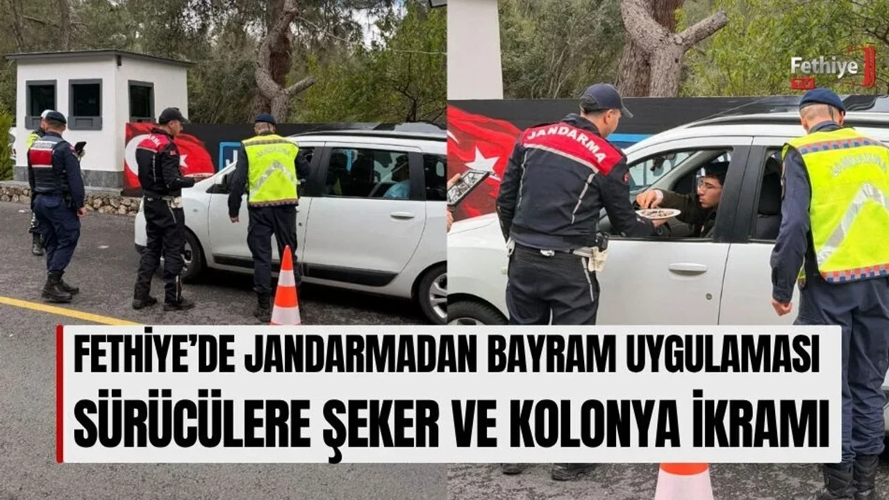 Fethiye’de Jandarmadan Bayram Uygulaması