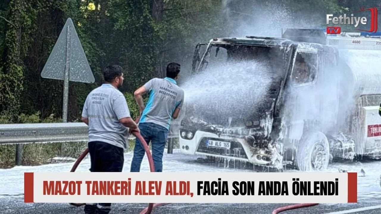 Mazot Tankeri Alev Aldı, Facia Son Anda Önlendi