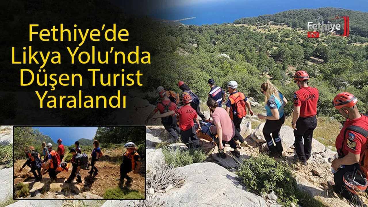 Fethiye’de Likya Yolu’nda Düşen Turist Kurtarıldı