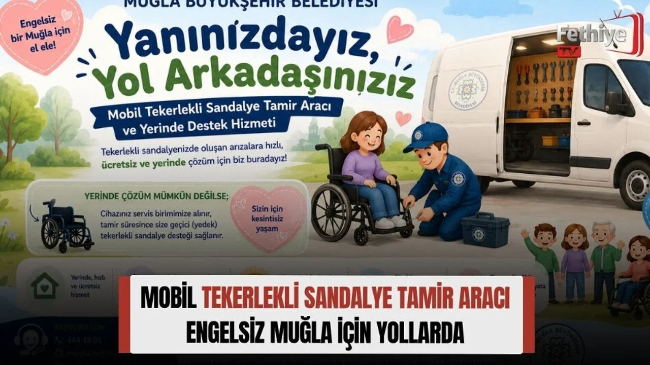 Mobil Tekerlekli Sandalye Tamir Aracı Engelsiz Muğla İçin Yollarda