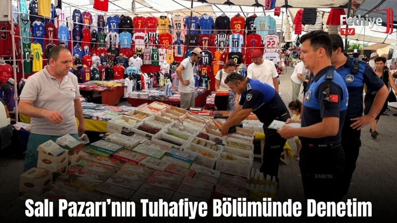 Salı Pazarı’nın Tuhafiye Bölümünde Denetim