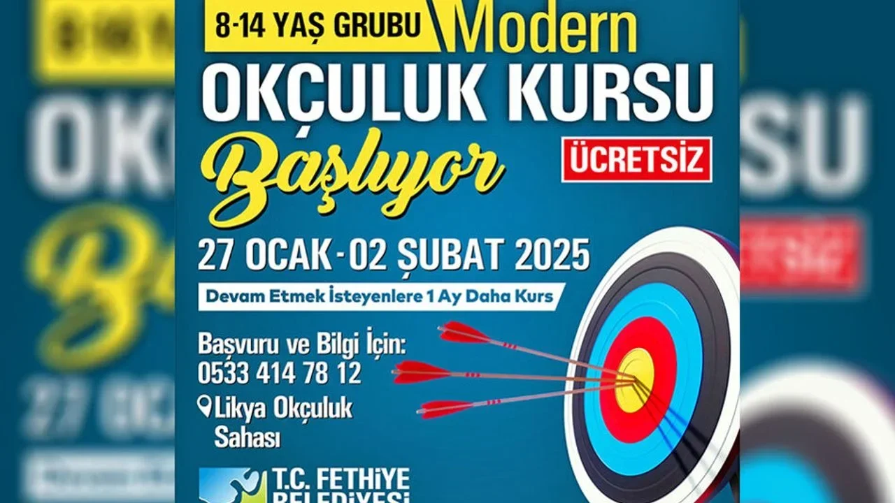Fethiye Belediyesi’nden Modern Okçuluk Kursları