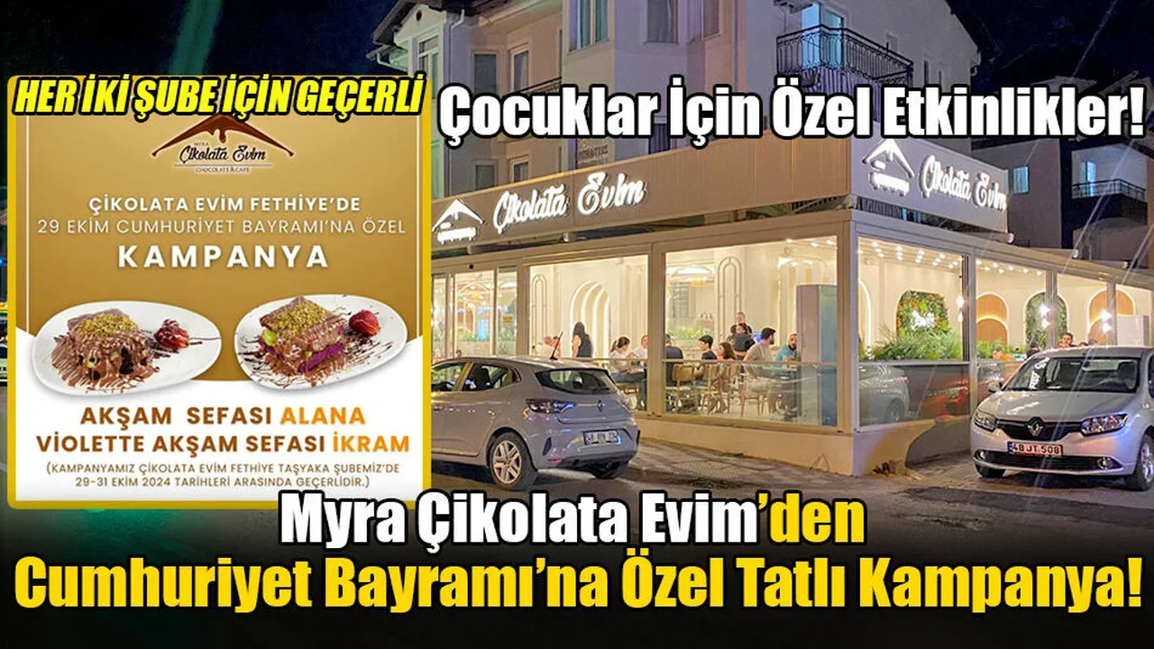 Myra Çikolata Evim’den Cumhuriyet Bayramı’na Özel Tatlı Kampanya!