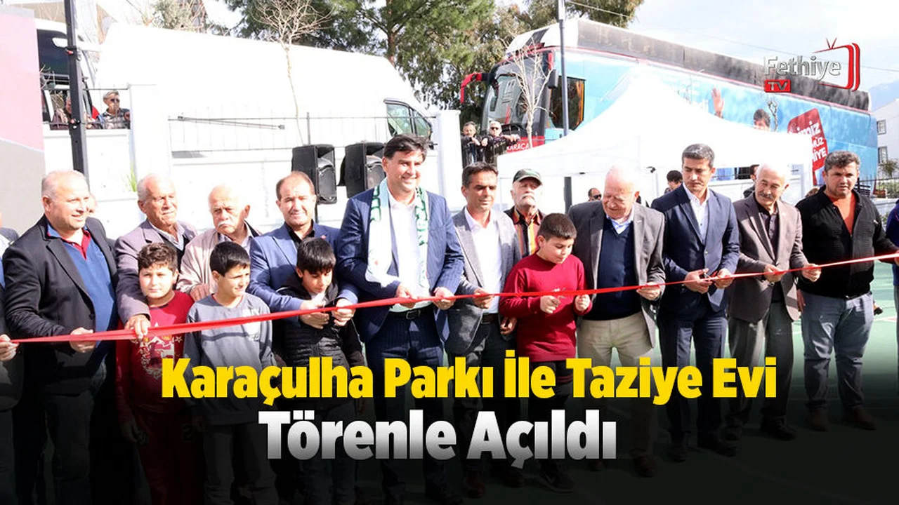 Karaçulha Parkı Ve Taziye Evinin Açılışı Törenle Gerçekleşti