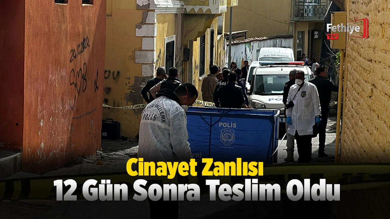 Cinayetin Zanlısı 12 Gün Sonra Teslim Oldu