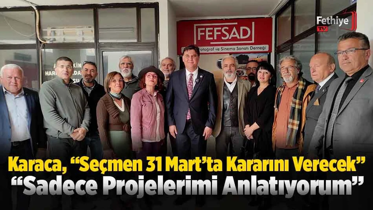 Karaca, “Sadece Projelerimi Anlatıyorum”