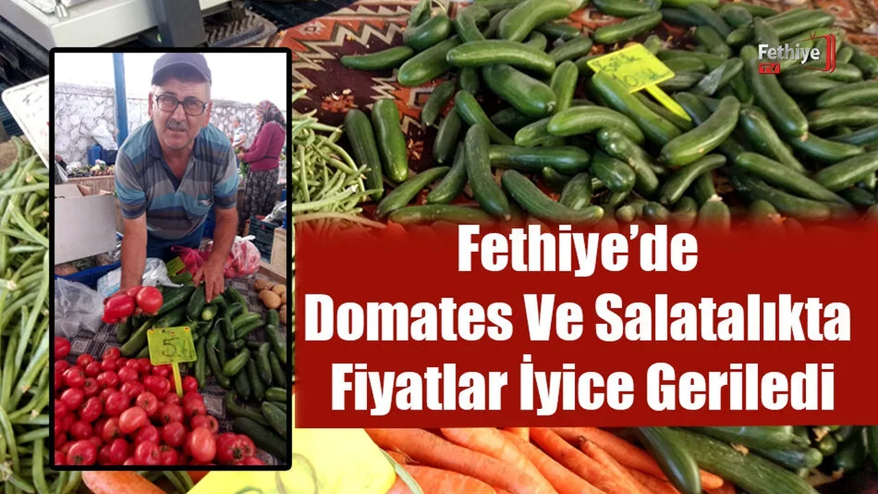 Fethiye’de Üretici Pazarında Domates Ve Salatalık 5 TL