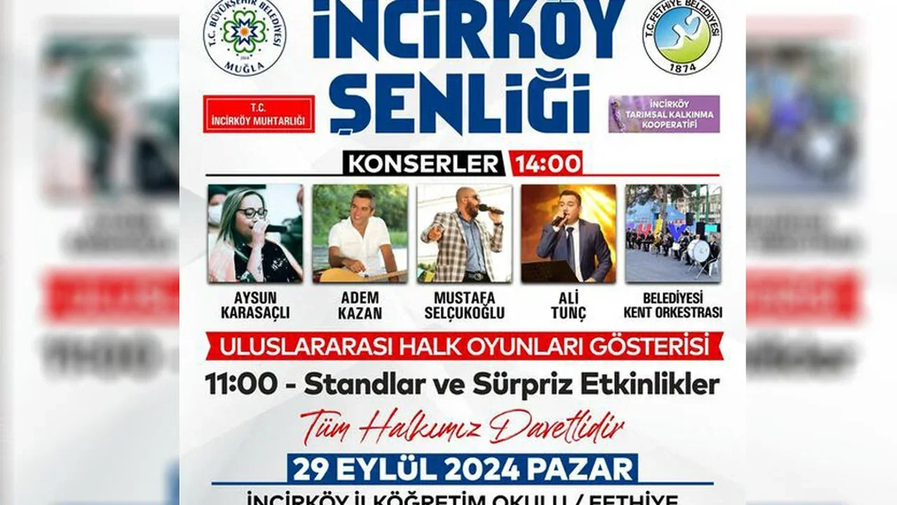 Fethiye Belediyesi'nden İncirköy Şenliği'ne Davet