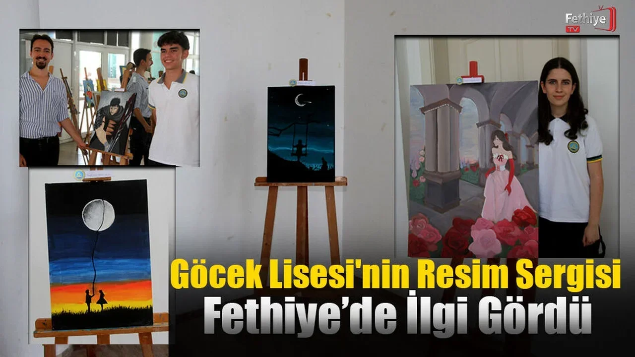 Göcek Lisesi'nin Resim Sergisi Fethiye’de İlgi Gördü