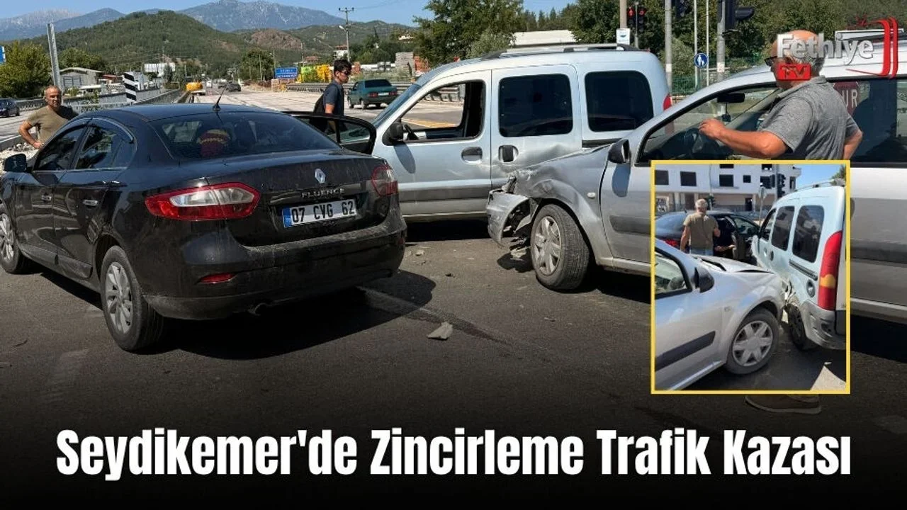 Seydikemer'de Zincirleme Trafik Kazası