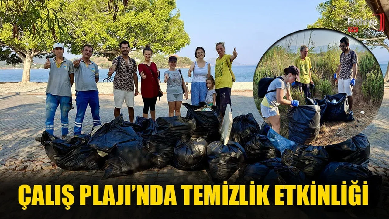 Fethiye’de Çalış Plajı’nda ‘Temizlik’ Etkinliği