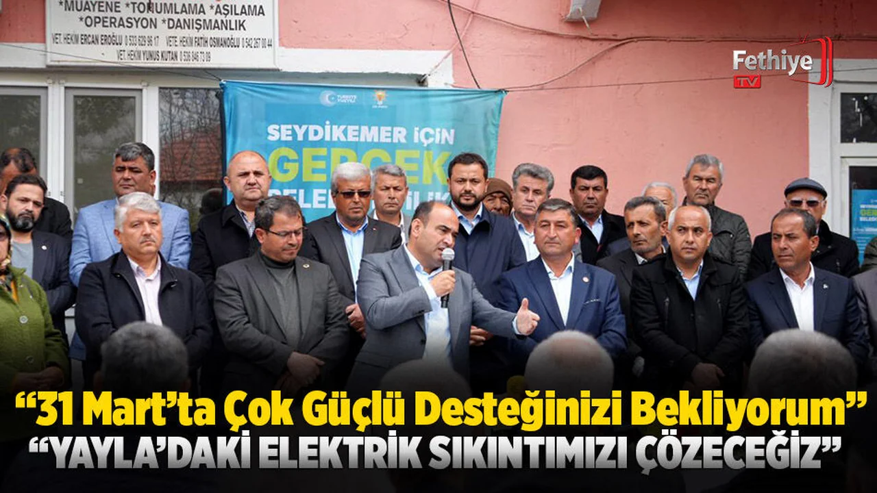 Akdenizli: “31 Mart’ta Çok Güçlü Desteğinizi Bekliyorum”