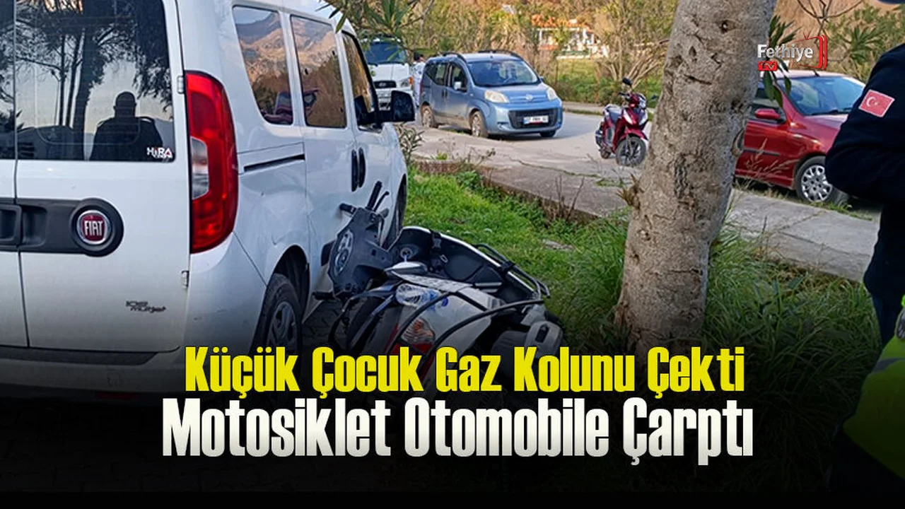 Motosiklet Otomobile Çarptı: 1 Yaralı