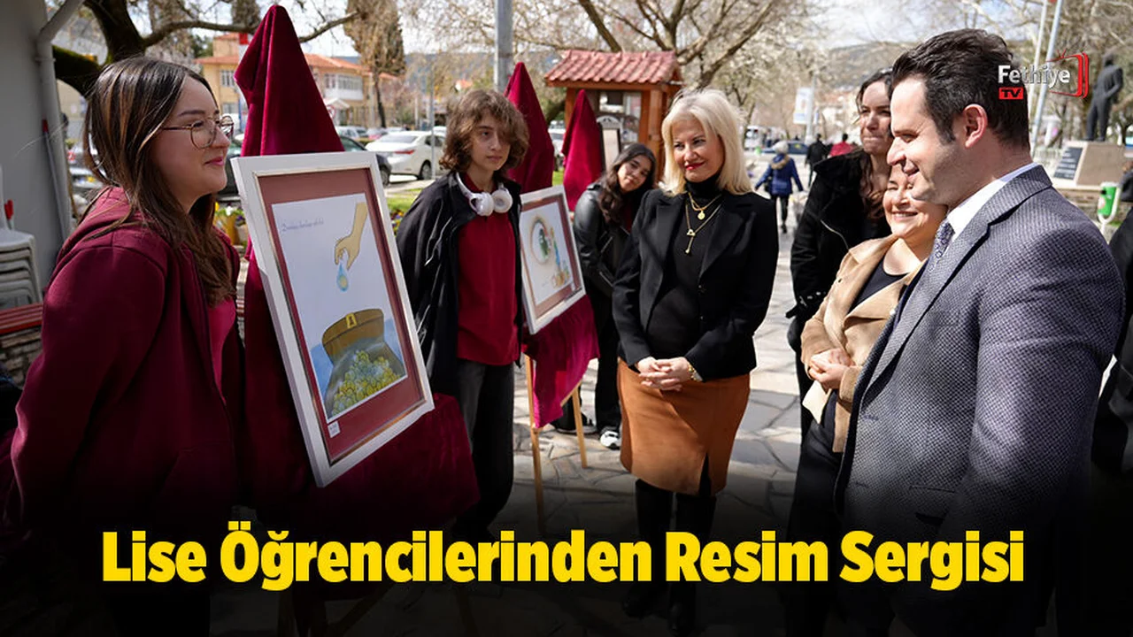 Lise Öğrencilerinden Resim Sergisi