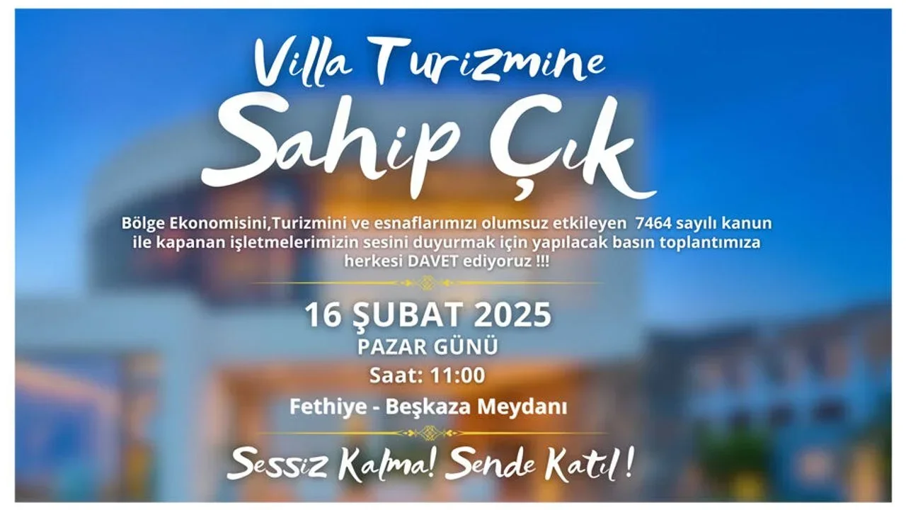 Villa Turizmi İşletmecileri Fethiye’de Toplanıyor