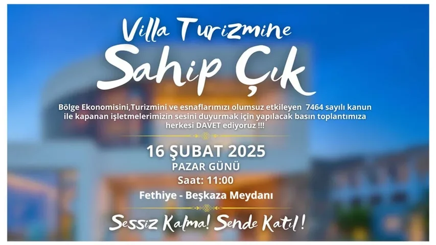 Villa Turizmi İşletmecileri Fethiye’de Toplanıyor