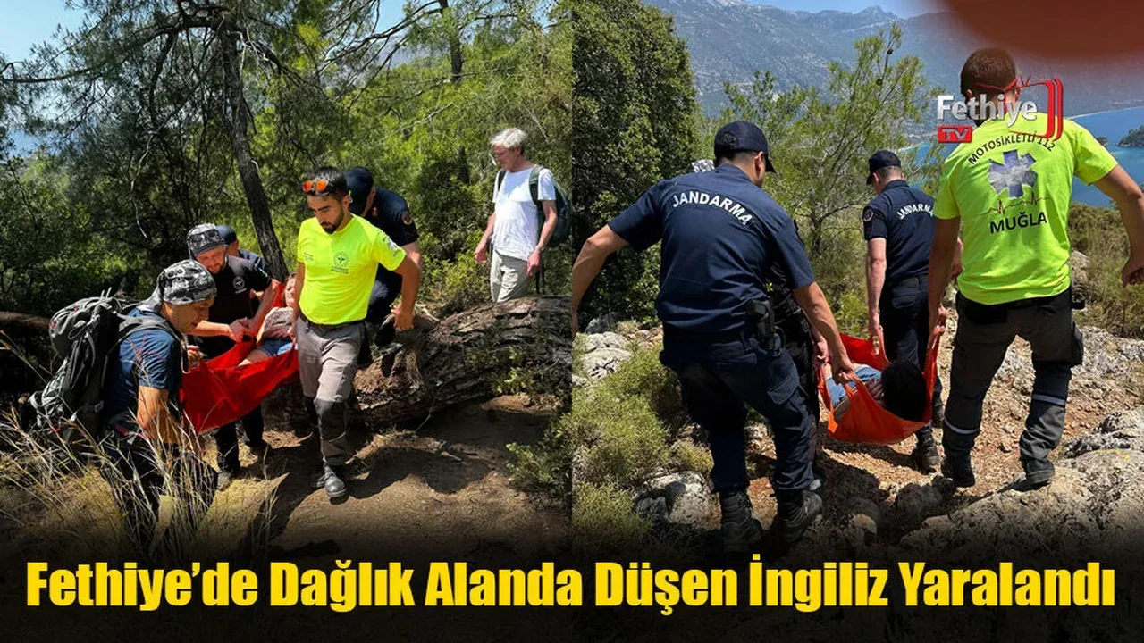 Fethiye’de Dağlık Alanda Düşen İngiliz Yaralandı
