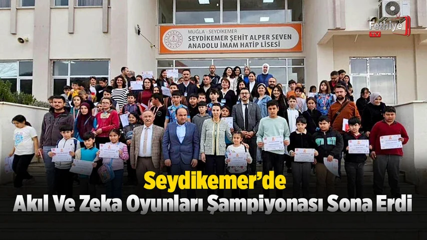 Seydikemer’de Akıl Ve Zeka Oyunları Şampiyonası Sona Erdi