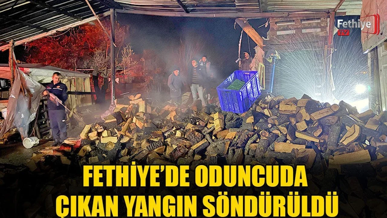 Fethiye’de Oduncuda Çıkan Yangın Söndürüldü