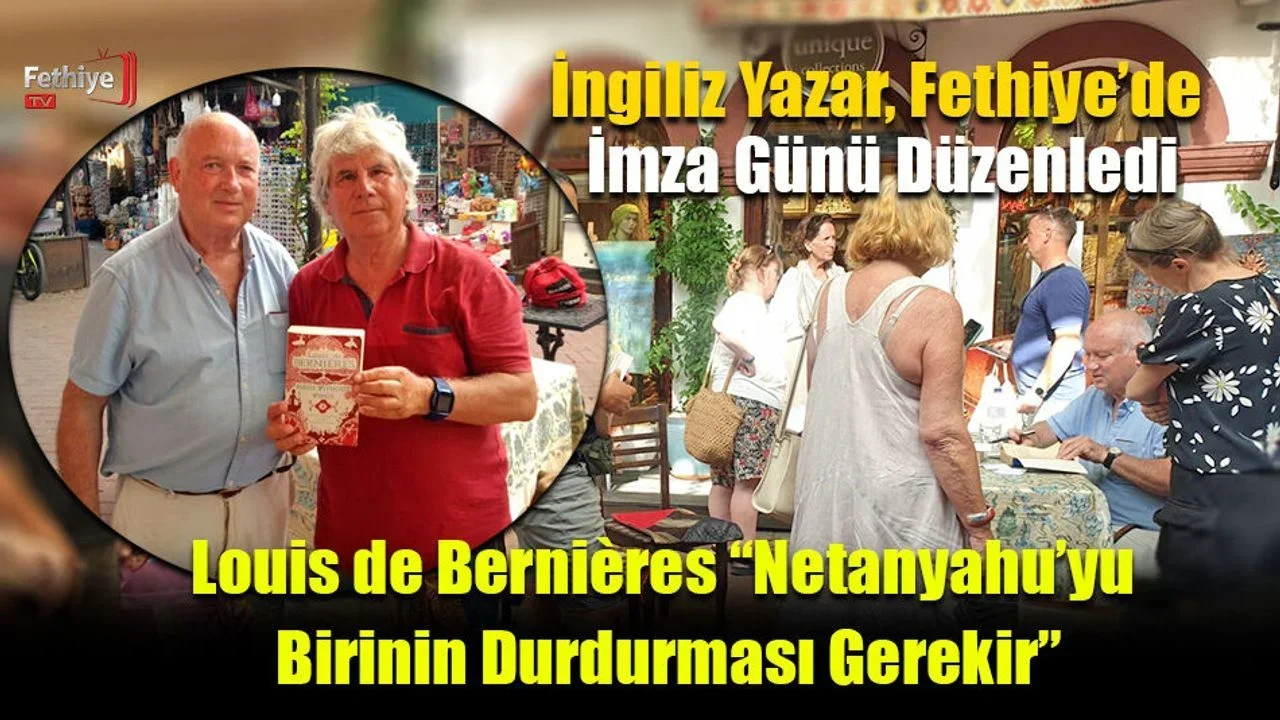 İngiliz Yazar, Fethiye’de İmza Günü Düzenledi