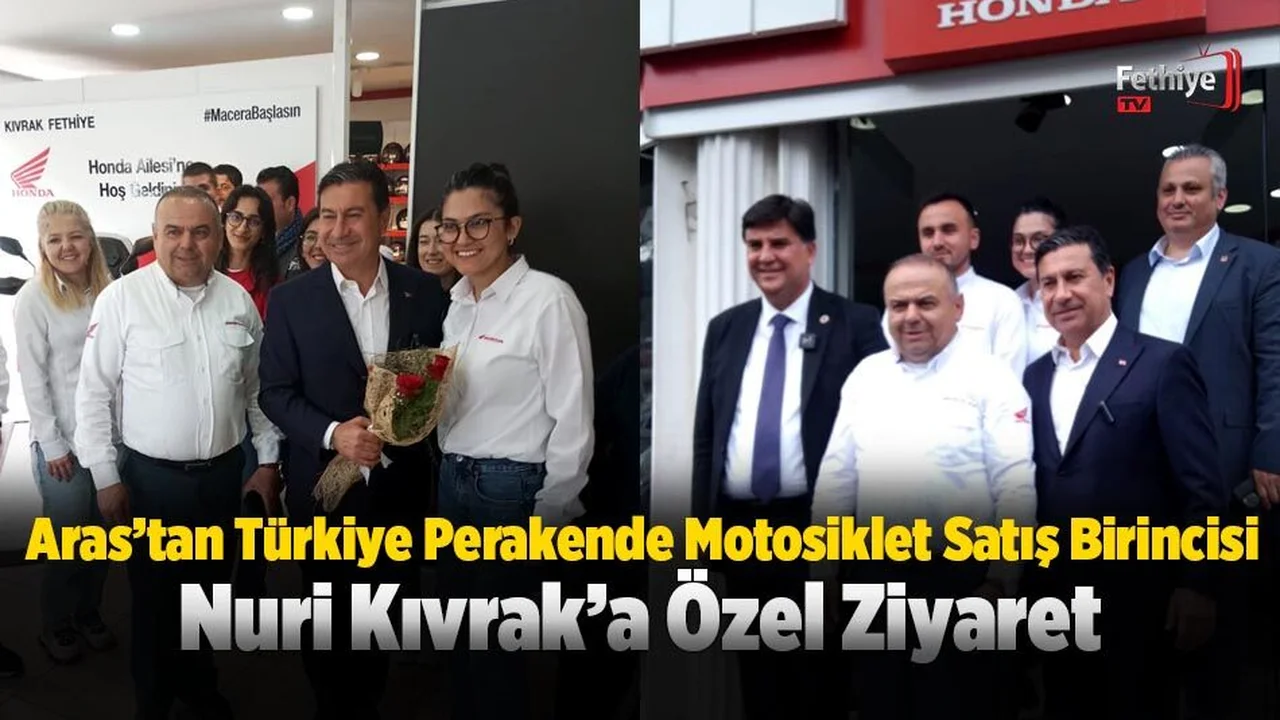 Aras’tan Türkiye Perakende Motosiklet Satış Birincisi Nuri Kıvrak’a Özel Ziyaret