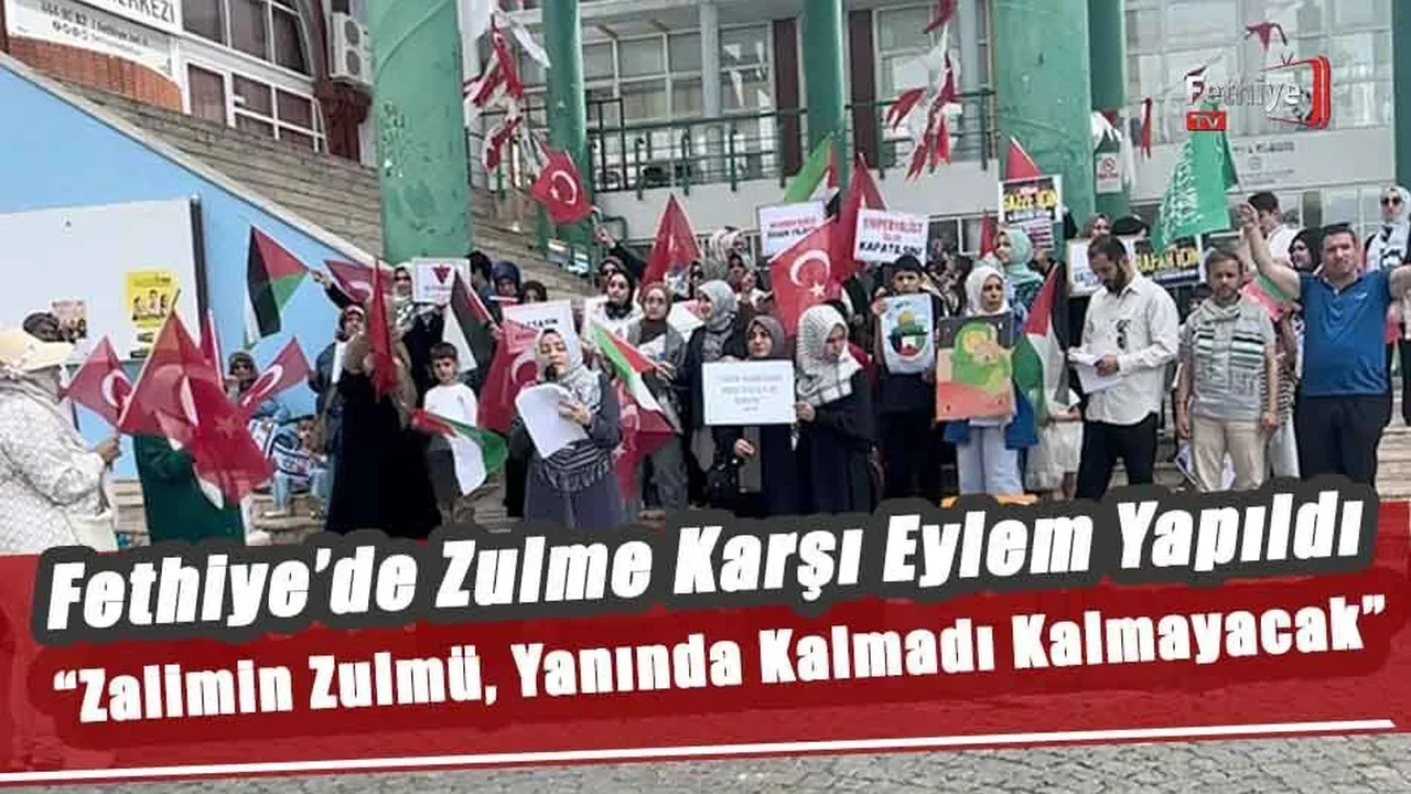 Fethiye’de Zulme Karşı Eylem Yapıldı