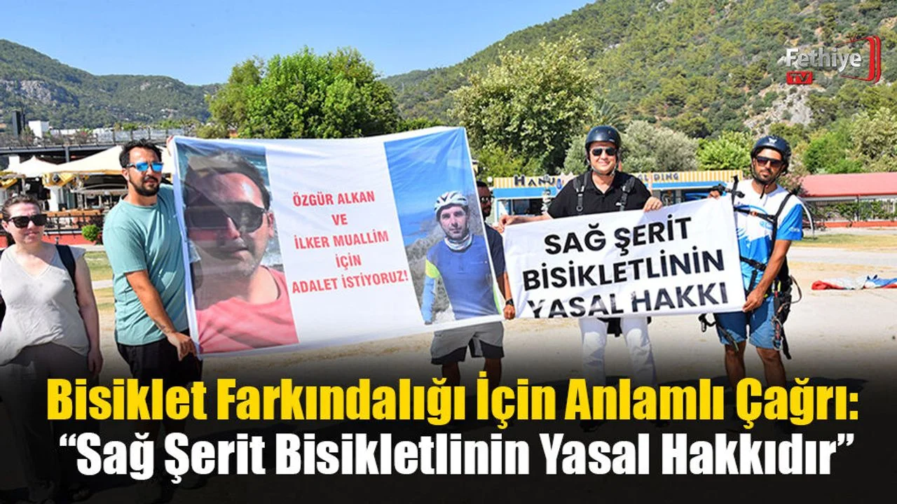 Fethiye'de Bisiklet Farkındalığı İçin Anlamlı Çağrı