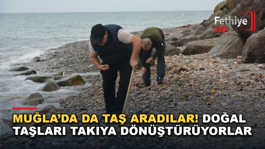 Sedat ve Sunay Kocagülle, Milas ve Yatağan'da topladıkları doğal taşları takıya dönüştürüyor.