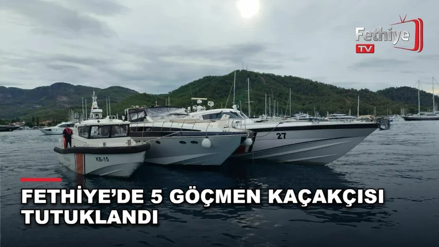 Fethiye açıklarında Sahil Güvenlik operasyonunda düzensiz göçmenler ve kaçakçılık şüphelileri yakalandı