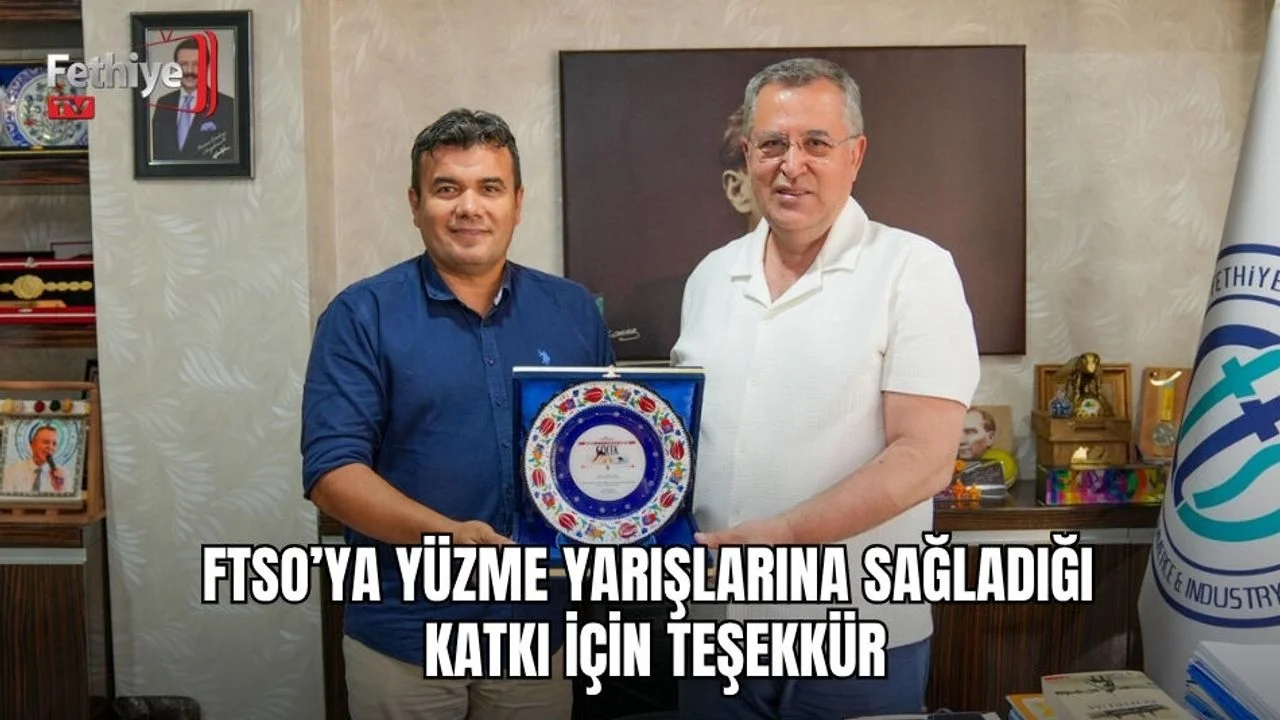 FTSO'ya Yüzme Yarışlarında Sağladığı Katkı İçin Teşekkür