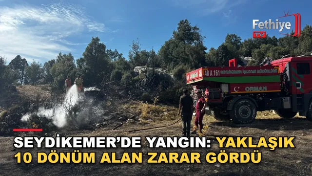 Yaylakaraçulha Mahallesi'nde zirai arazide çıkan yangın orman ekiplerince söndürüldü