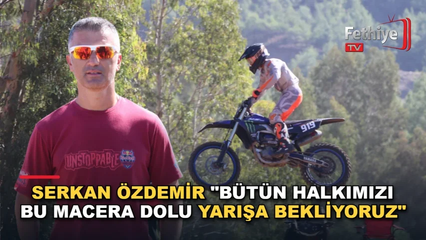 Fethiye Esenköy'deki Akdeniz Offroad Park'ta düzenlenen Türkiye Motokros Şampiyonası final yarışlarından bir kare.