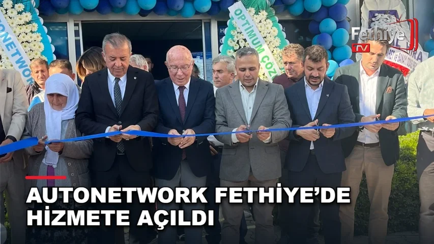 Fethiye Karaçulha'da otomotiv işletmesi AutoNetwork'ün açılış töreni