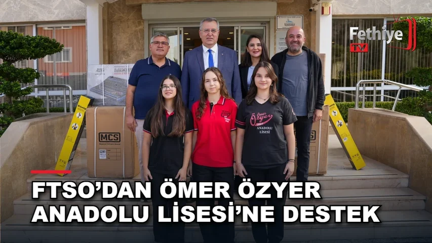 FTSO Başkanı Osman Çıralı, Ömer Özyer Anadolu Lisesi'ne 3D yazıcı ve ses sistemi teslim etti