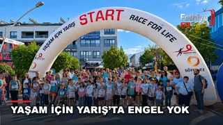 Fethiye'de düzenlenen Yaşam İçin Yarış etkinliğinde özel gereksinimli bireyler ve gönüllü sporcular birlikte koştu
