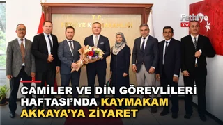 Fethiye Kaymakamı Fatih Akkaya, din görevlilerini makamında kabul etti