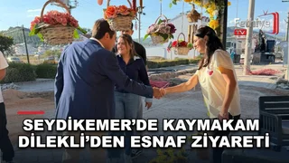 Seydikemer Kaymakamı Mustafa Dilekli, ilçedeki esnafları ziyaret ederek taleplerini dinledi.
